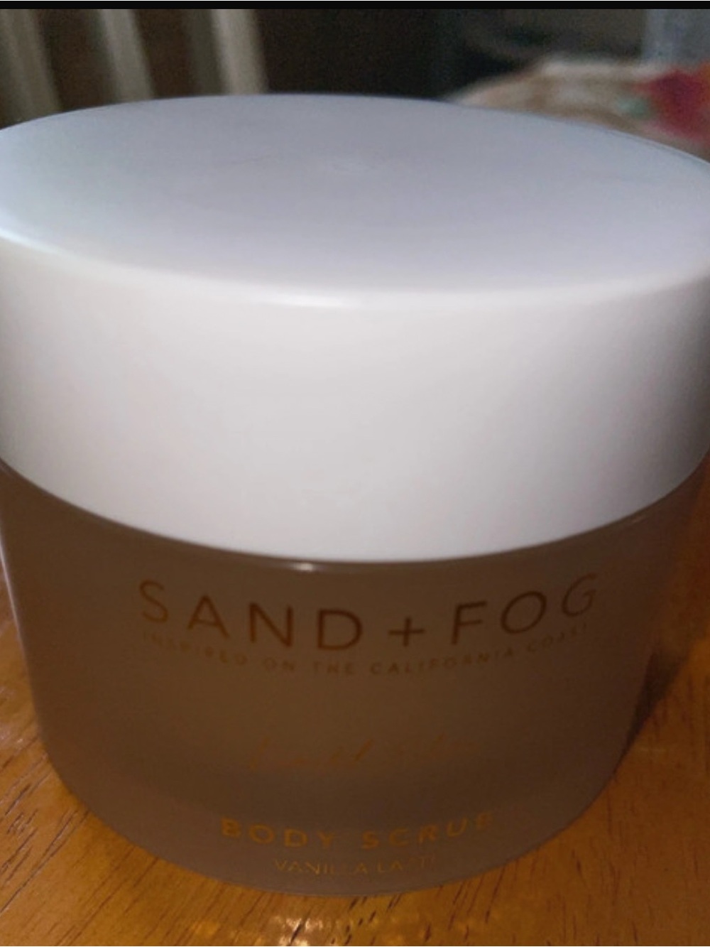 Vanilla Latte Body Scrub - White & Frosted Jar